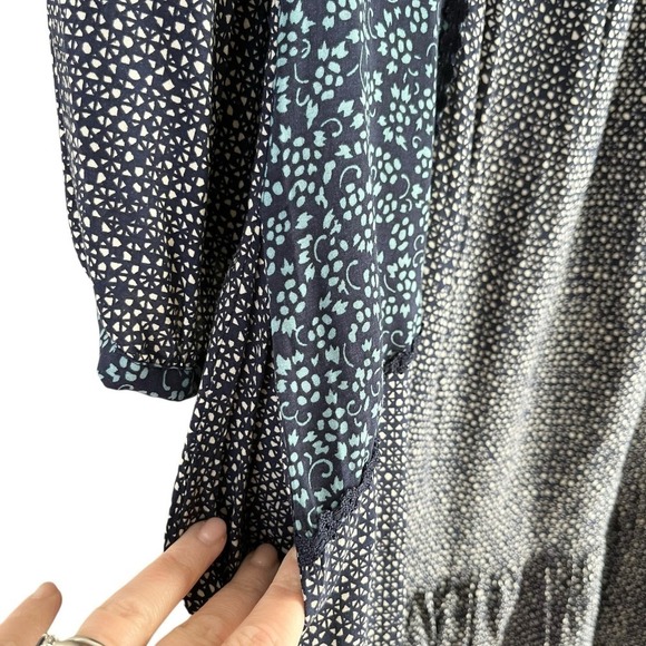 Anthropologie Holding Horses‎ Paix Tunic Prairie Floral Print Mini Dress Blue, 2 - Picture 10 of 13